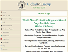 Tablet Screenshot of globalk9group.com